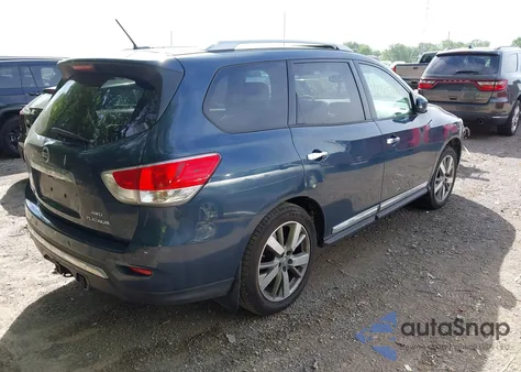 2013 Nissan Pathfinder Platinum z USA, uszkodzony, nr VIN 5N1AR2MM8DC655963